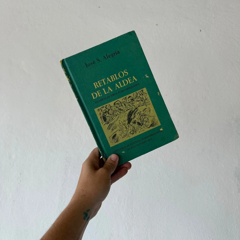 Retablos de la Aldea Jose S Alegria 1988 Puerto Rico Literature Hardcover Book